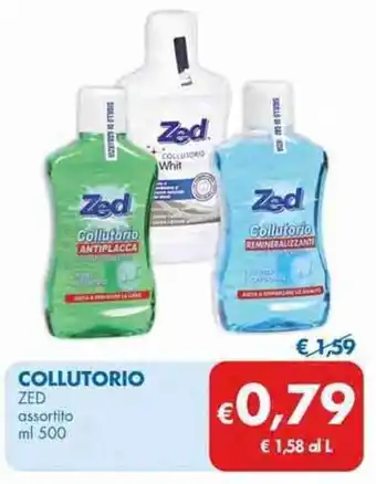 MD Discount Zed Collutorio assortito ml 500 offerta