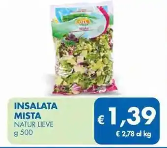 MD Discount Natur Lieve Insalata Mista g 500 offerta