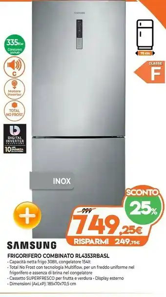 Expert Samsung Combinato RL4353RBASL offerta