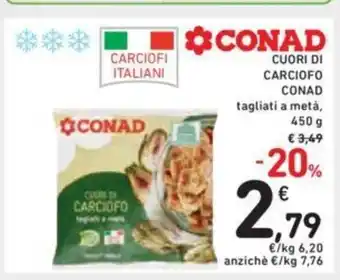 Conad Conad Cuori Di Carciofi tagliati a metà, 450 g offerta