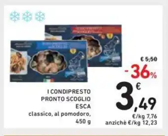 Conad l Condipresto Pronto Scoglio ESCA classico, al pomodoro, 450 g offerta