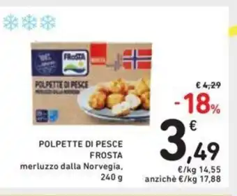 Conad Frosta Polpette Di Pesce merluzzo dalla Norvegia, 240 g offerta
