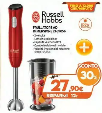 Expert Russell hobbs Frullatore Ad Immersione 2469056 offerta