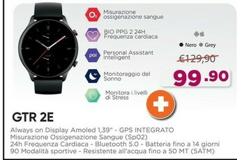 Expert Amazfit GTR 2e 3,53 Cm (1.39") 46 Mm AMOLED Nero GPS (satellitare) offerta