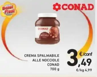 Conad Conad Crema Spalmabile Alle Nocciole 700 g offerta