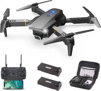 Amazon Wipkviey t27 drone con telecamera rc quadricottero,droni con 2 batterie e borsa portatile, 26 minuti di volo, fpv, un puls... offerta