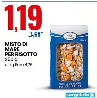 Eurospin Pralisa - Misto Di Mare Per Risotto 250 G offerta