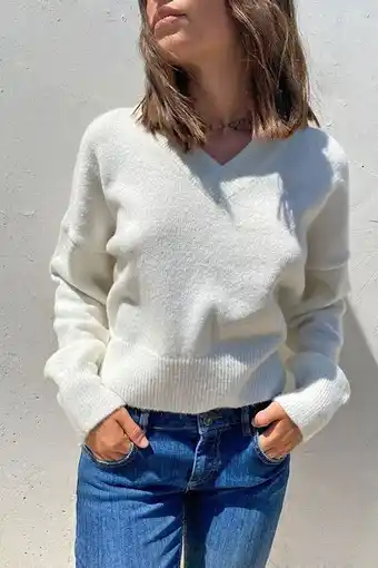 Maglione scollo a v