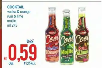 MD Discount Leader Cocktail Vodka & Orange/Rum & Lime/Mojito offerta