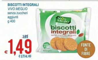 MD Discount Vivo Meglio Biscotti Integrali offerta