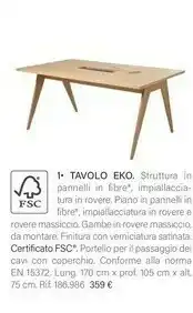Maisons du Monde Tavolo Eko offerta