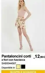 Terranova Pantaloncini Corti A Fiori offerta