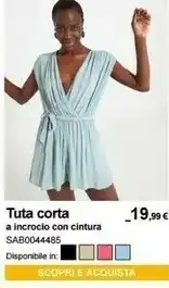 Terranova Tuta Corta A Incrocio Con Cintura offerta