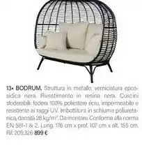 Maisons du Monde Bodrum Poltrone Struttura In Metallo offerta