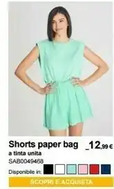 Terranova Shorts Paper Bag offerta