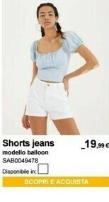 Terranova Shorts Jeans offerta