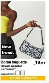 Borsa Baguette Fantasia Animalier