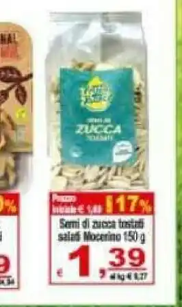 Mocerino Semi Si Zucca Tostati 150 G