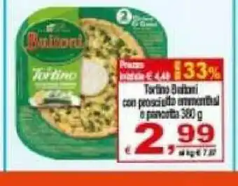 CTS Supermercati Buitoni Tortino Con Prosciutto Emmental E Pancetta offerta