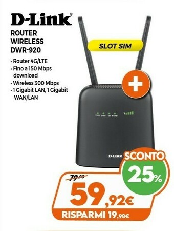 Expert D-Link DWR-920 offerta
