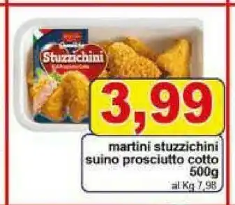 Gros Martini Stuzzichini Suino Prosciutto Cotto 500 G offerta