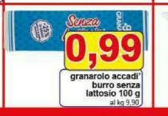 Gros Granarolo Accadi Burro Senza Lattosio offerta