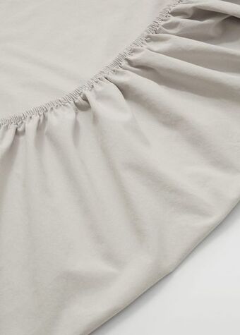 Lenzuolo inferiore cotone lavato 90x200x30 cm
