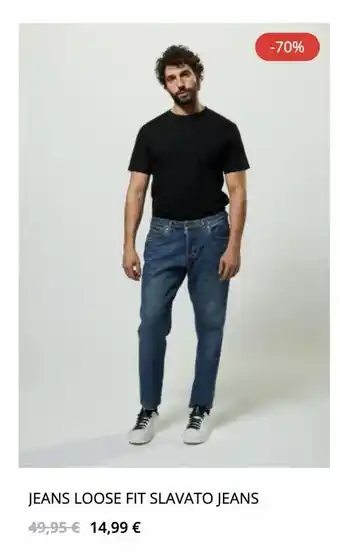 Jeans loose fit slavato jeans