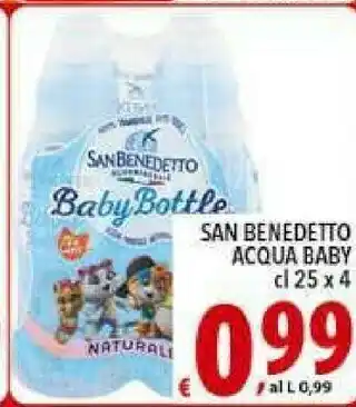 Gros San Benedetto Baby Bottle Naturale 250 G(ml) offerta