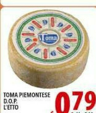 Toma Piemontese Dop