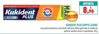 Conad Kukident Plus Doppia Azione 65 g offerta