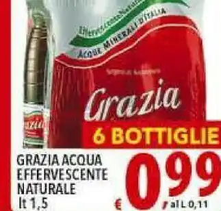 Gros Grazia Acqua Effervescente Naturale offerta