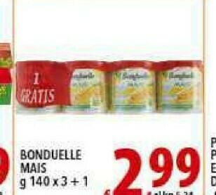 Gros Bonduelle Mais offerta