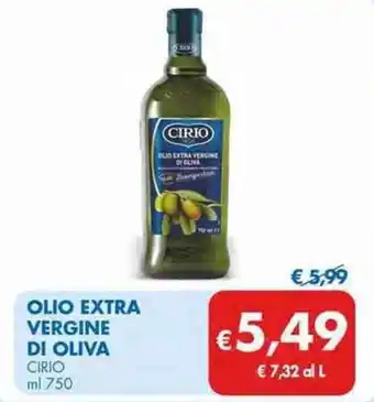 MD Discount Cirio Olio Extra Vergine di Oliva ml 750 offerta