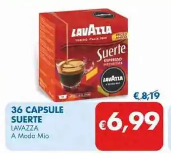 MD Discount Lavazza 36 Capsule Suerte A modo Mio offerta