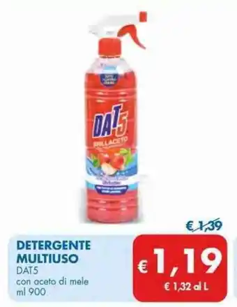 MD Discount Dat5 Detergente Multiuso con aceto di mele ml 900 offerta