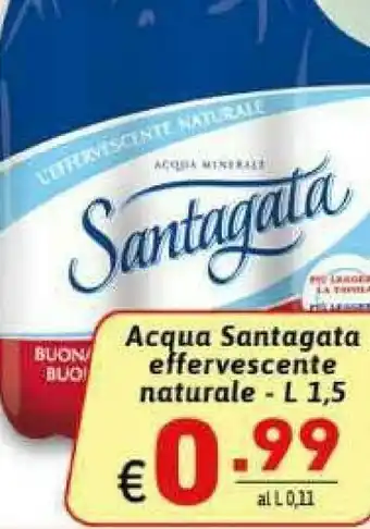 Ipercarni Santagata Acqua Minerale Naturale Effervescente Naturale offerta