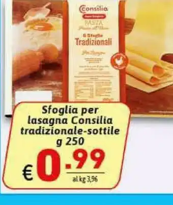 Ipercarni Consilia Lasagne offerta