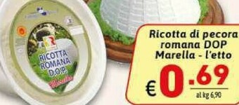 Ipercarni Ricotta offerta