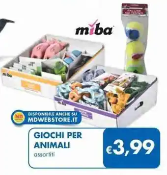 MD Discount Miba Giochi per Animali assortiti offerta