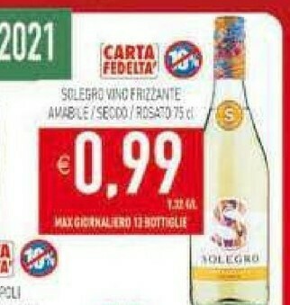 Gros Solegro Vivo Frizzante Amabile offerta