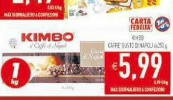 Gros Kimbo Caffe Gusto Di Napoli offerta