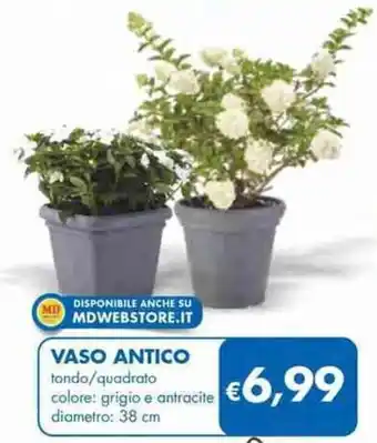 MD Discount Vaso Antico tondo/quadrato offerta