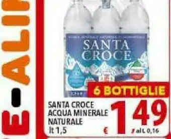 Iper Triscount Santa croce Acqua Minerale Naturale offerta