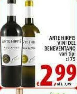 Ante Hirpis Vini Del Beneventano