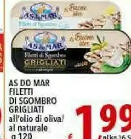 Iper Triscount Asdomar Filetti Di Sgombro Grigliati All'olio Di Oliva offerta
