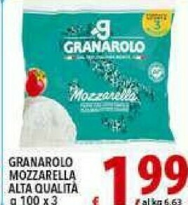 Iper Triscount Granarolo Mozzarella offerta