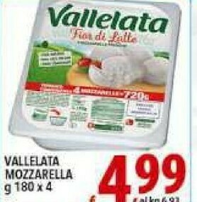 Iper Triscount Vallelata Mozzarella offerta