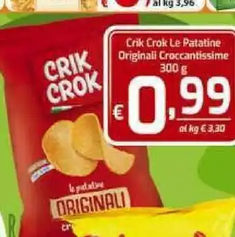 Iper Triscount Crik crok Le Patatine Originalli Croccantissime offerta