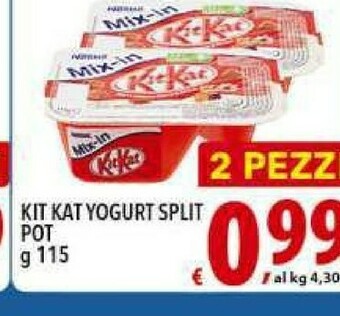 Iper Triscount Kit Kat Yogurt Split Pot offerta